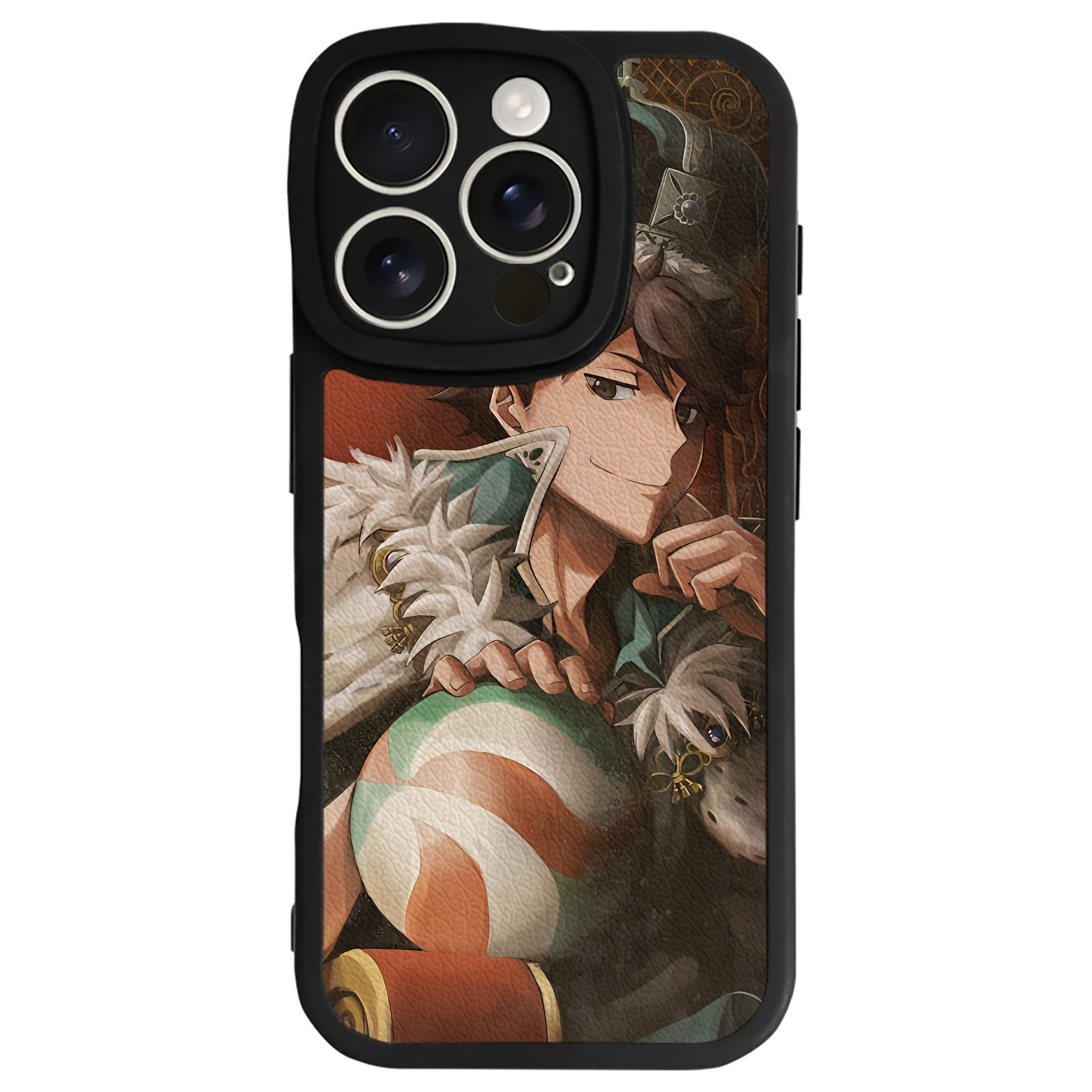 （画像用） ハイキュー!! Haikyu!! 【iPhone 16シリーズ対応】シリコンスマホケース（レザー調） 材質：シリコン